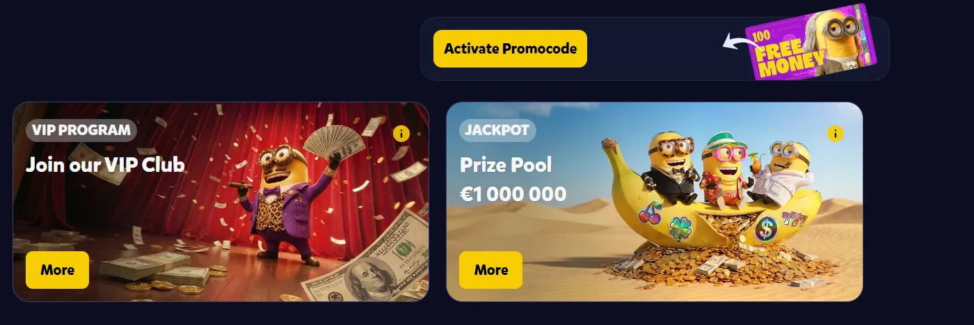 Bananzia Casino bonus
